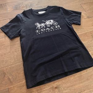 Black Cotton COACH Tee